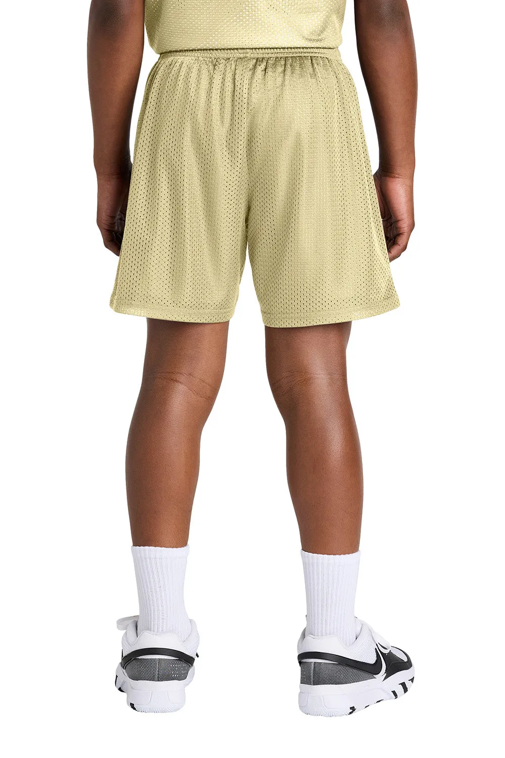 Sport-Tek Youth Moisture Wicking Mesh Athletic Shorts - Vegas Gold Clothing Sport-Tek