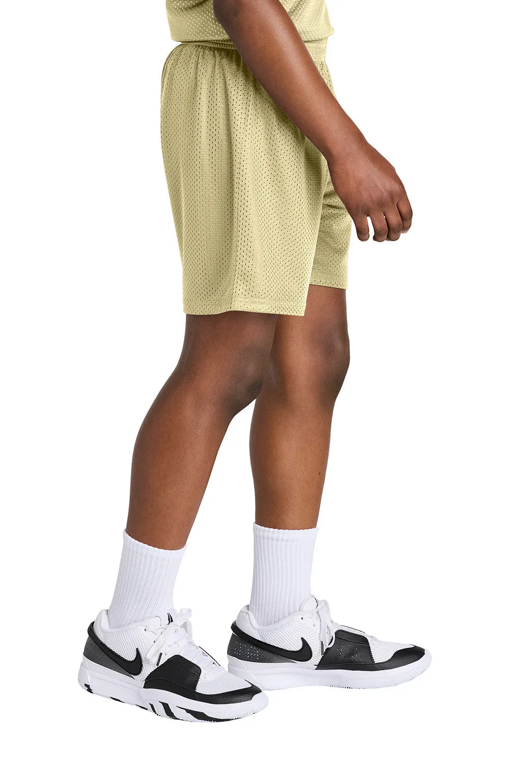 Sport-Tek Youth Moisture Wicking Mesh Athletic Shorts - Vegas Gold Clothing Sport-Tek