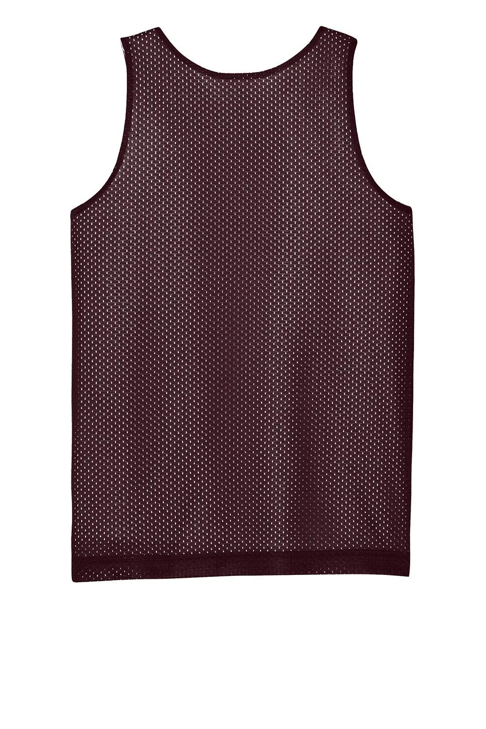 Sport-Tek Youth Moisture Wicking Reversible Mesh Tank Top - Maroon/White Clothing Sport-Tek