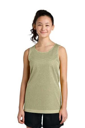 Sport-Tek Youth Moisture Wicking Reversible Mesh Tank Top - Vegas Gold/Black Clothing Sport-Tek
