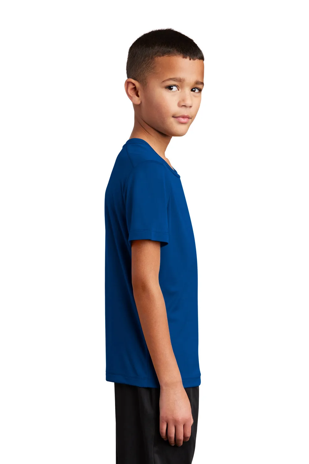 Sport-Tek Youth Moisture Wicking Short Sleeve Crewneck T-Shirt - True Royal Blue Clothing Sport-Tek