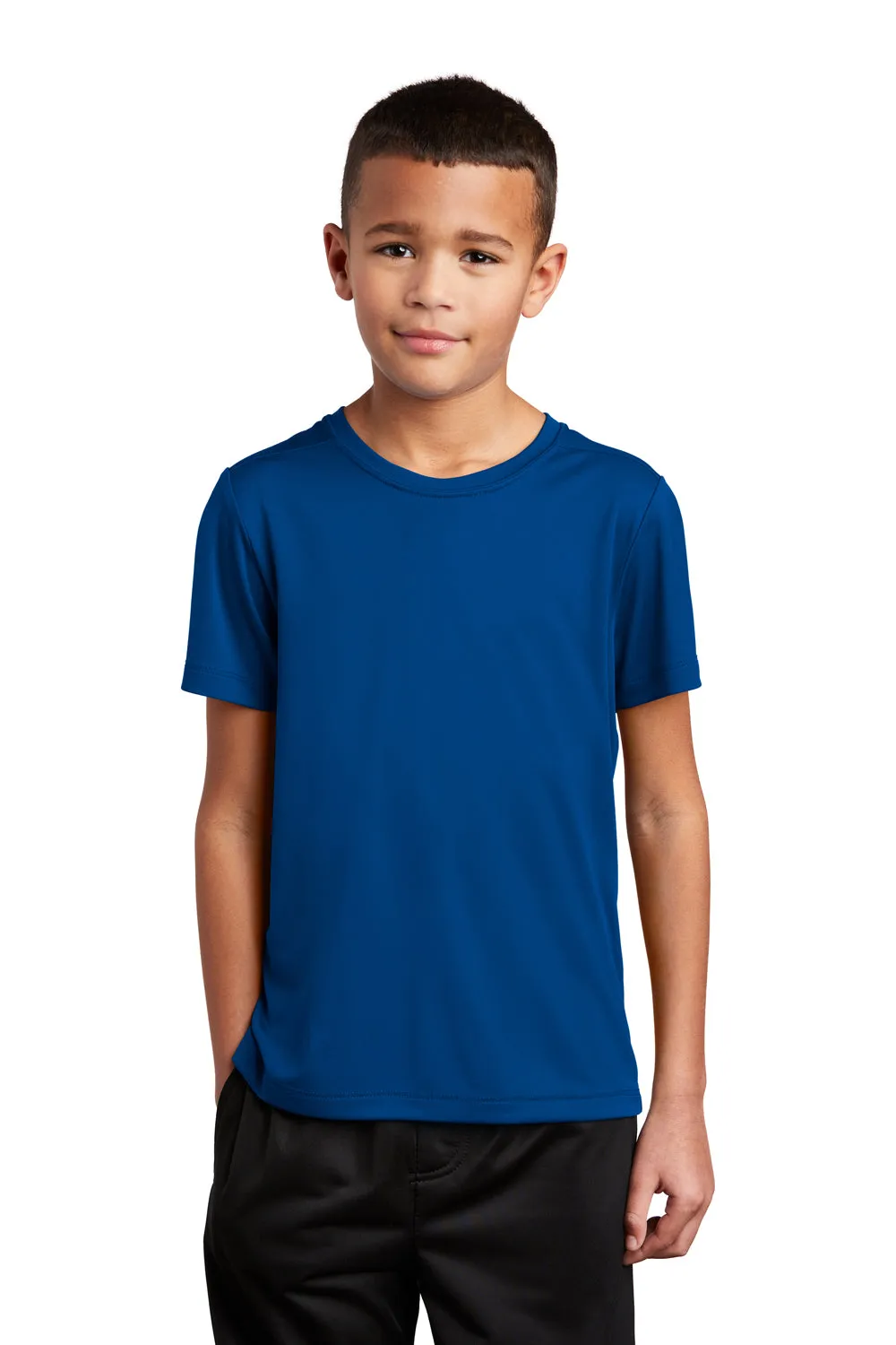 Sport-Tek Youth Moisture Wicking Short Sleeve Crewneck T-Shirt - True Royal Blue Clothing Sport-Tek