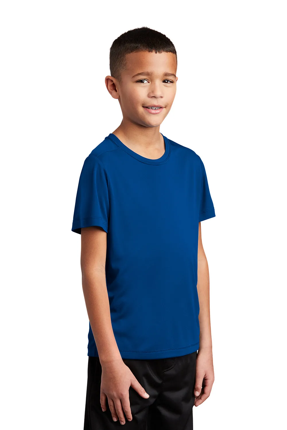 Sport-Tek Youth Moisture Wicking Short Sleeve Crewneck T-Shirt - True Royal Blue Clothing Sport-Tek