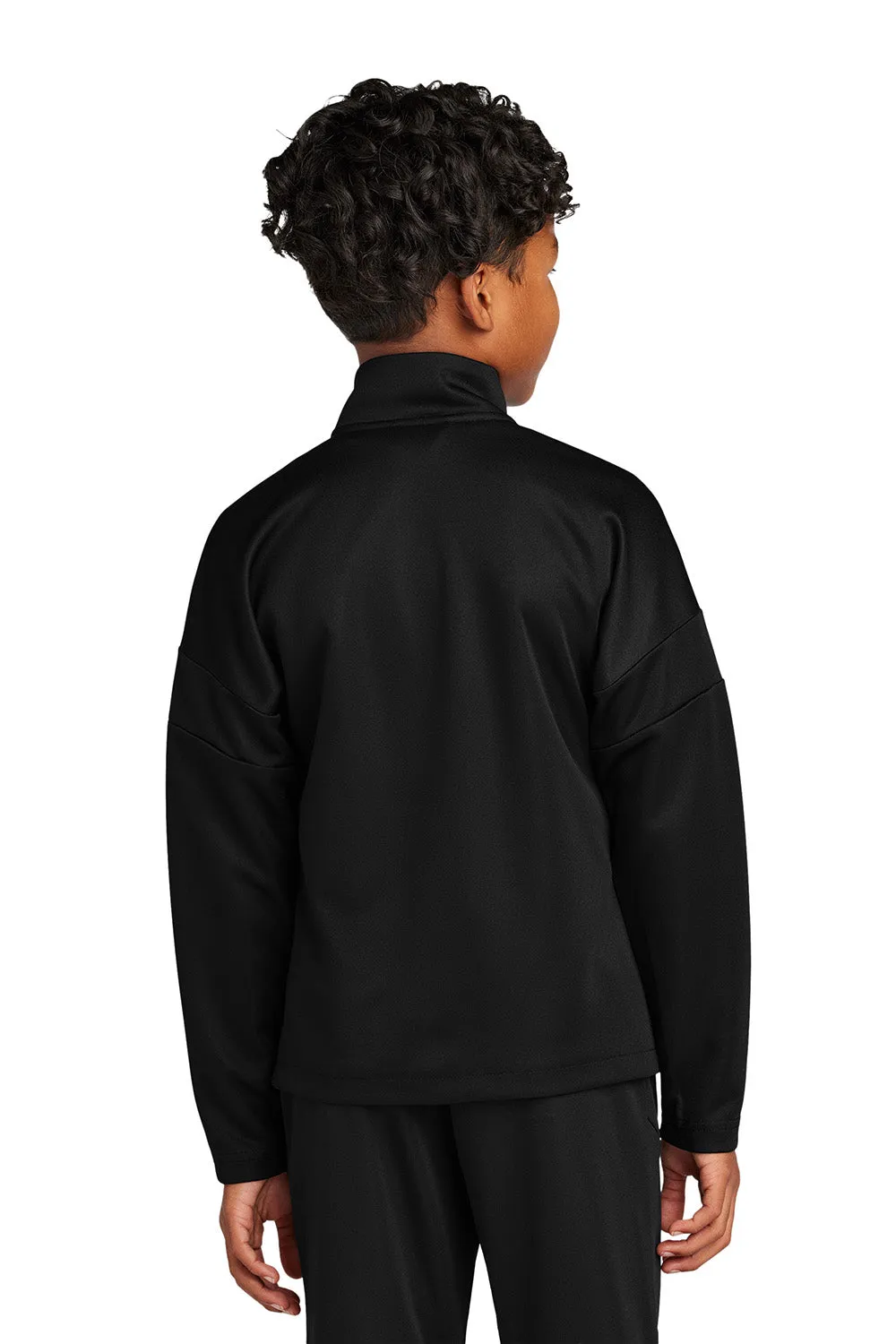 Sport-Tek Youth Moisture Wicking Travel Full Zip Jacket - Black Clothing Sport-Tek