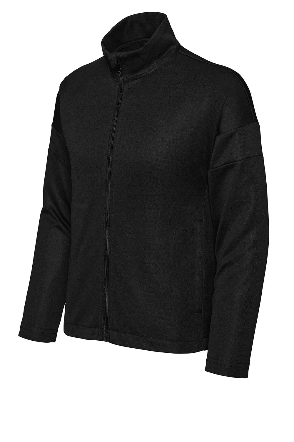Sport-Tek Youth Moisture Wicking Travel Full Zip Jacket - Black Clothing Sport-Tek