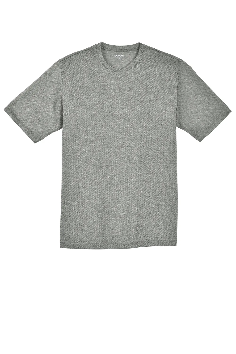 Sport-Tek Youth RacerMesh Moisture Wicking Short Sleeve Crewneck T-Shirt - Heather Grey Clothing Sport-Tek