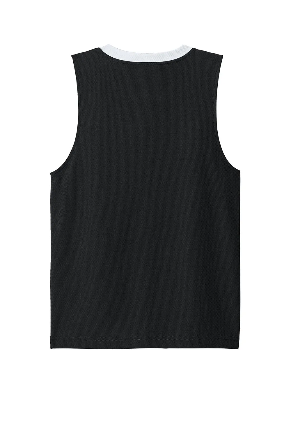 Sport-Tek Youth Rival Basketball Moisture Wicking Reversible Jersey Tank Top - Black/White Clothing Sport-Tek