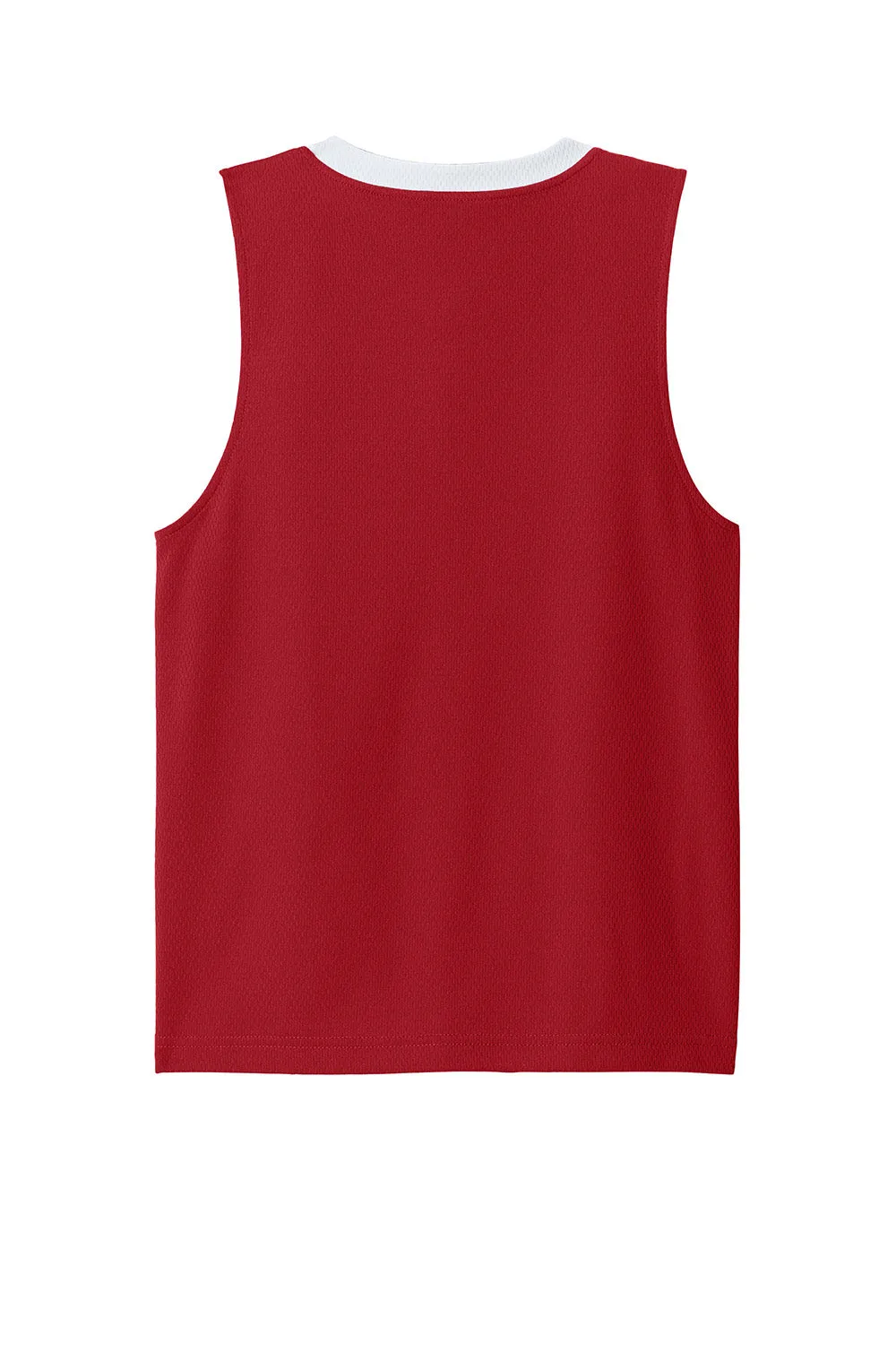 Sport-Tek Youth Rival Basketball Moisture Wicking Reversible Jersey Tank Top - Deep Red/White Clothing Sport-Tek