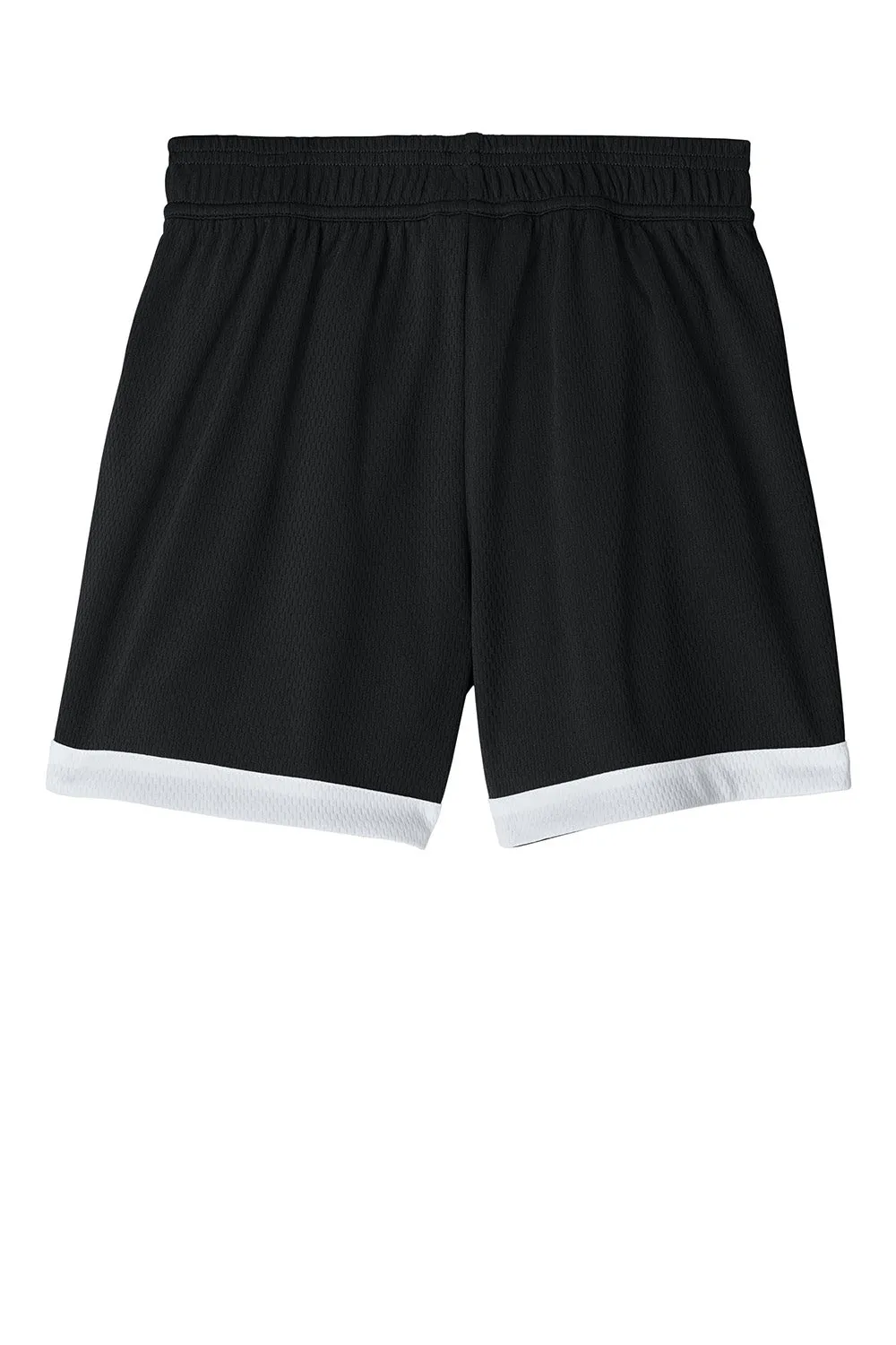 Sport-Tek Youth Rival Moisture Wicking Basketball Shorts - Black/White Clothing Sport-Tek