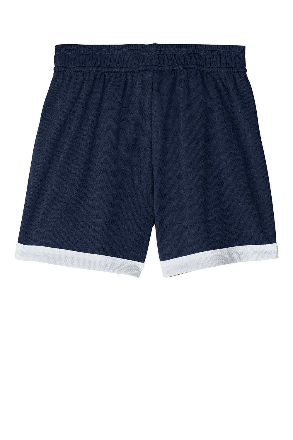 Sport-Tek Youth Rival Moisture Wicking Basketball Shorts - True Navy Blue/White Clothing Sport-Tek