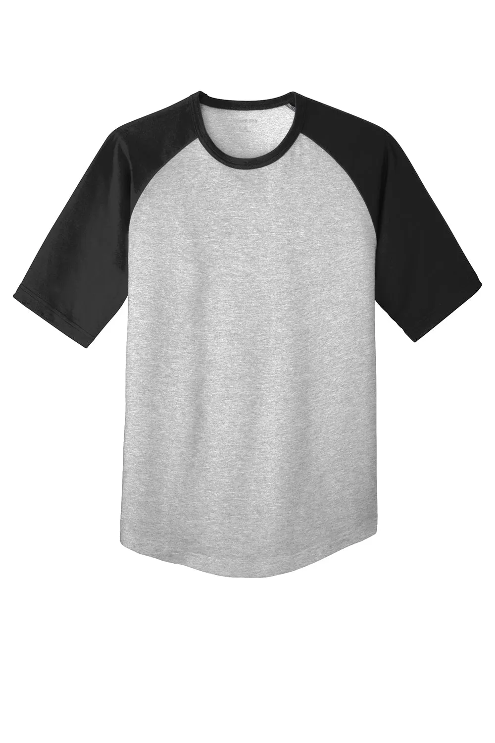 Sport-Tek Youth Short Sleeve Crewneck T-Shirt - Heather Grey/Black Clothing Sport-Tek