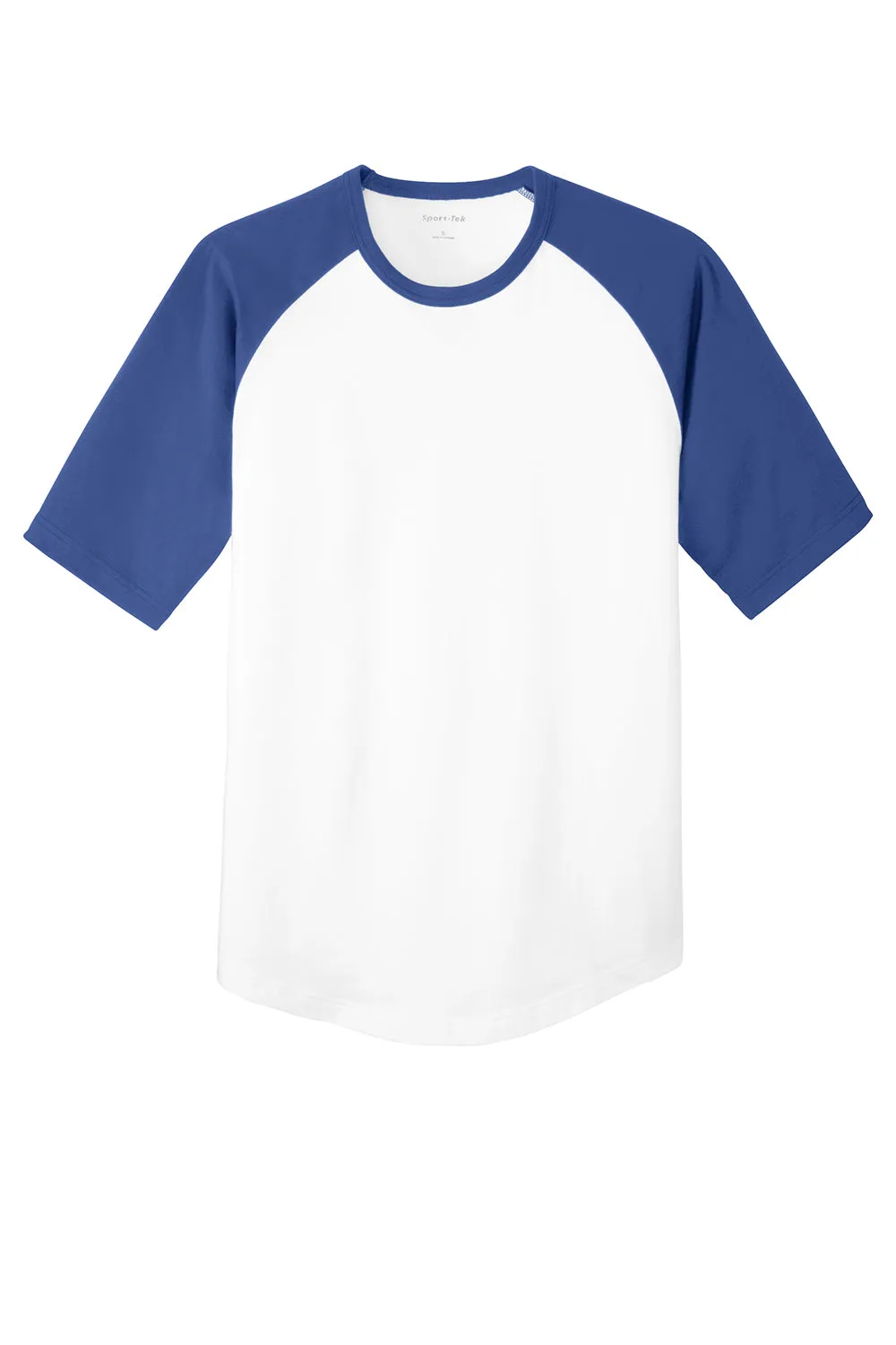 Sport-Tek Youth Short Sleeve Crewneck T-Shirt - White/Royal Blue Clothing Sport-Tek