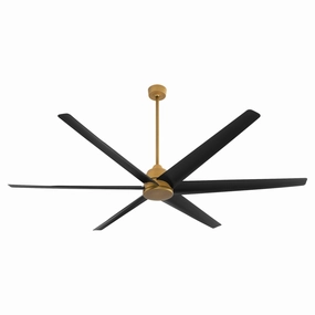 Spree 84"Patio Fan Brushed Brass compact electric fans for small spaces