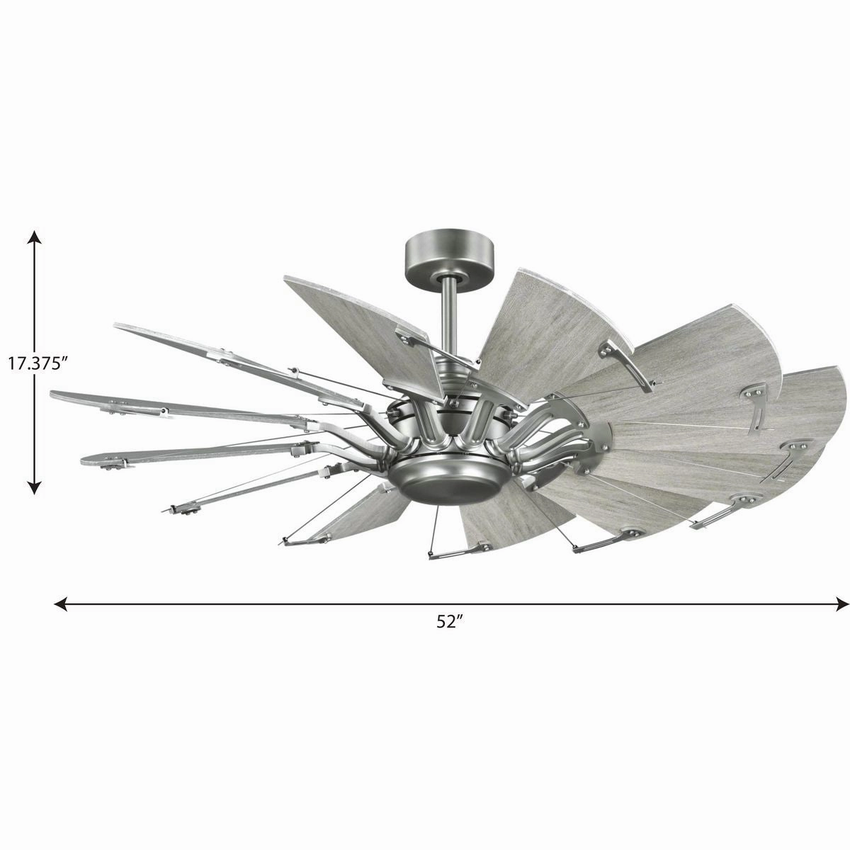 Springer 52"Ceiling Fan Antique Nickel
