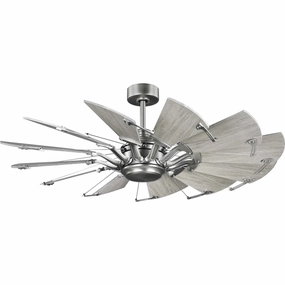 Springer 52"Ceiling Fan Antique Nickel low-noise fans for peaceful environments