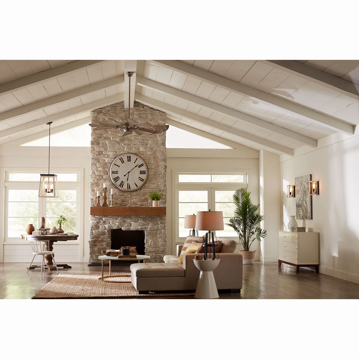 Springer 60" Ceiling Fan Antique Nickel