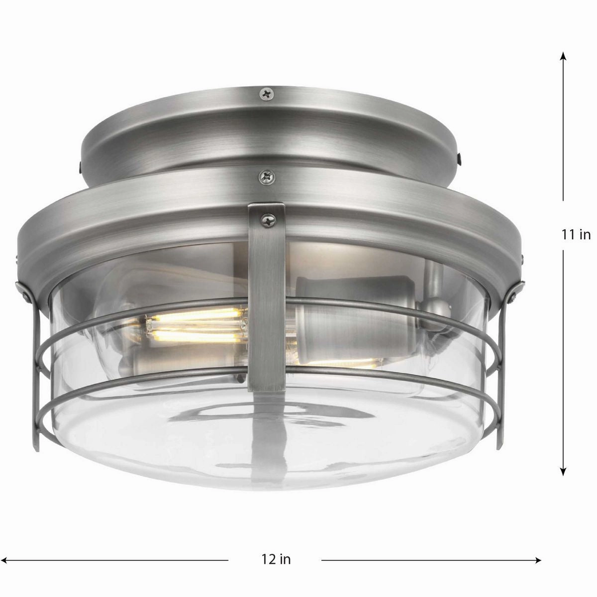 Springer Ii Two Light Fan Light Kit Antique Nickel