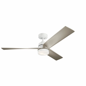 Spyn 52"Ceiling Fan White medium electric fans for multi-room use