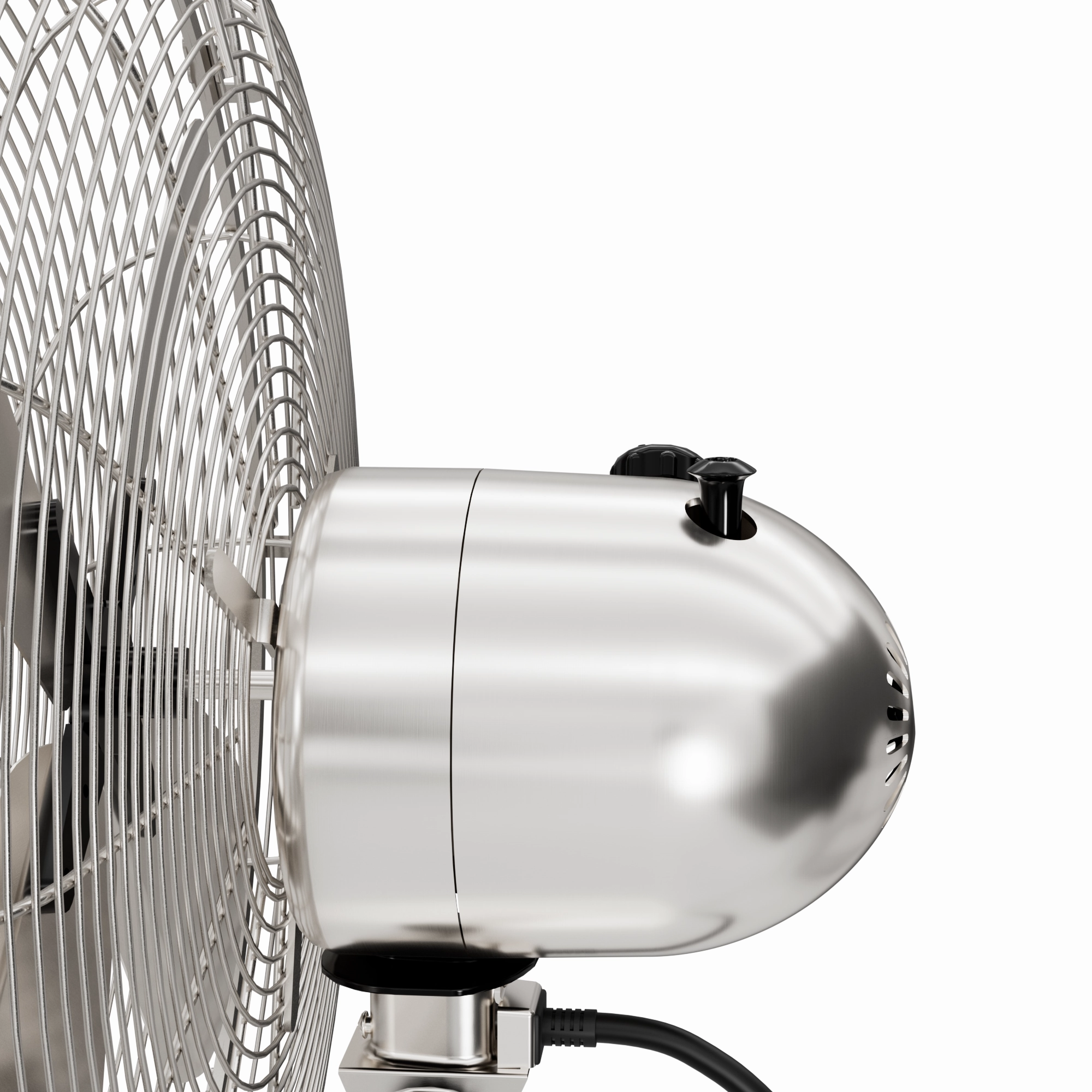 Stand Fan Brushed Nickel
