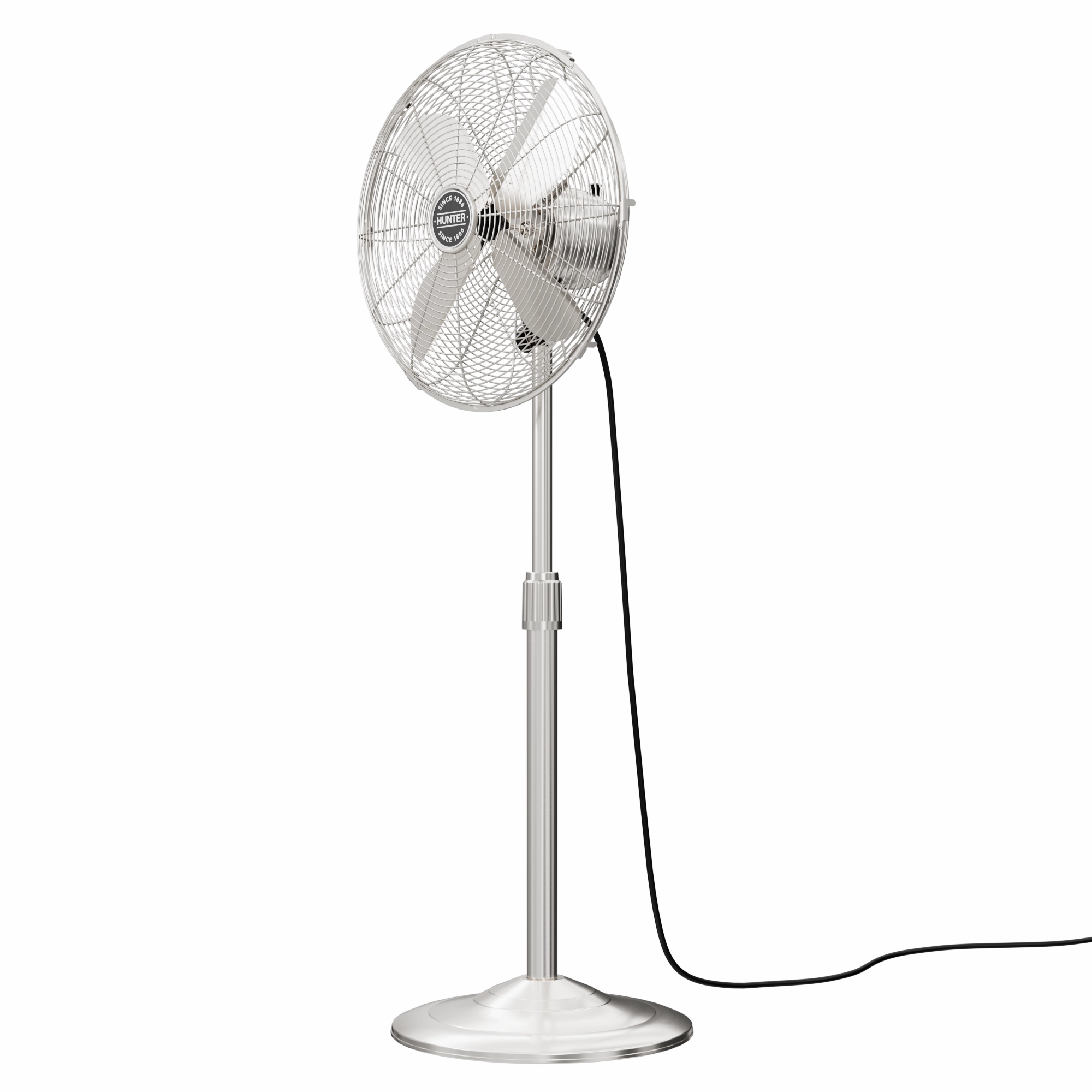 Stand Fan Brushed Nickel
