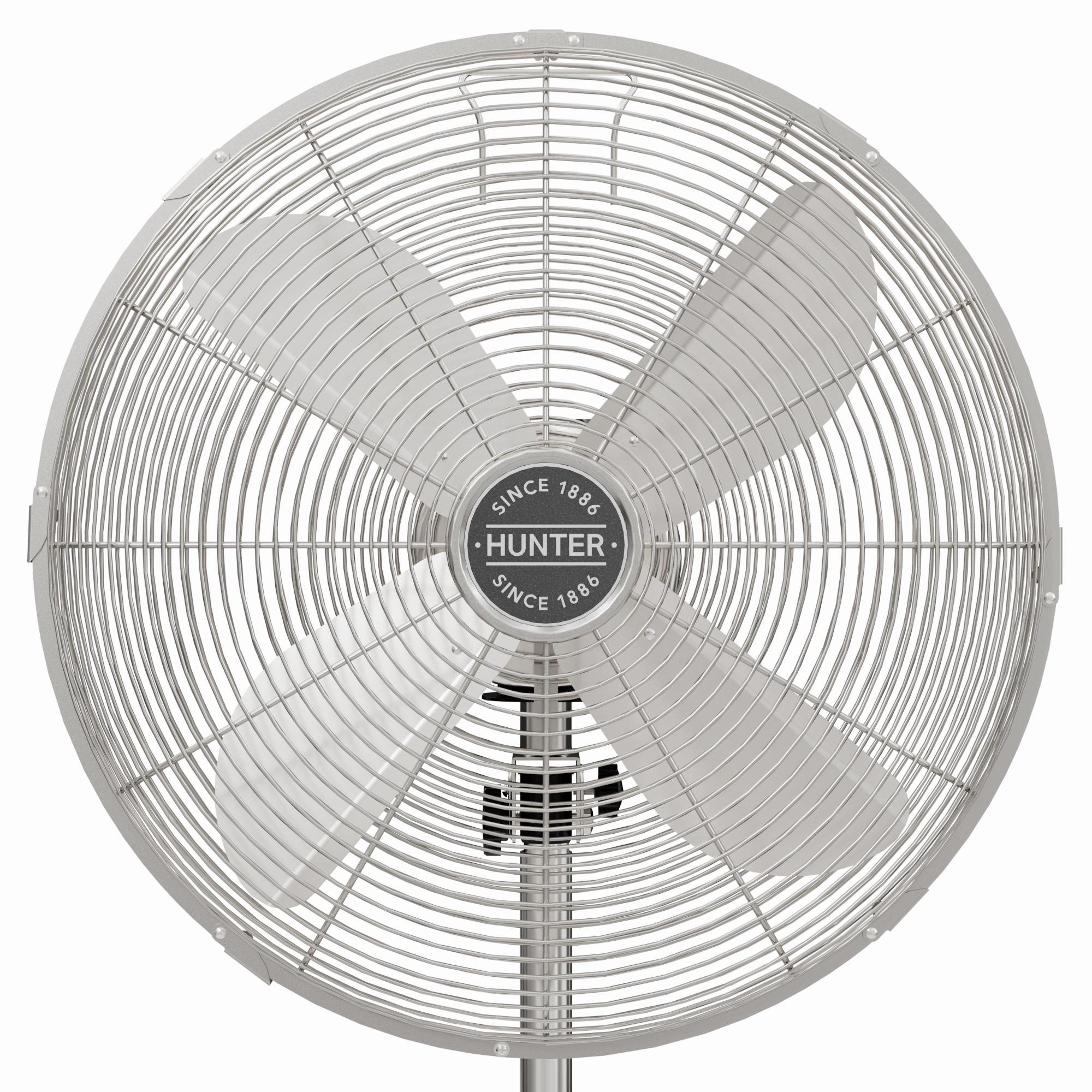 Stand Fan Brushed Nickel
