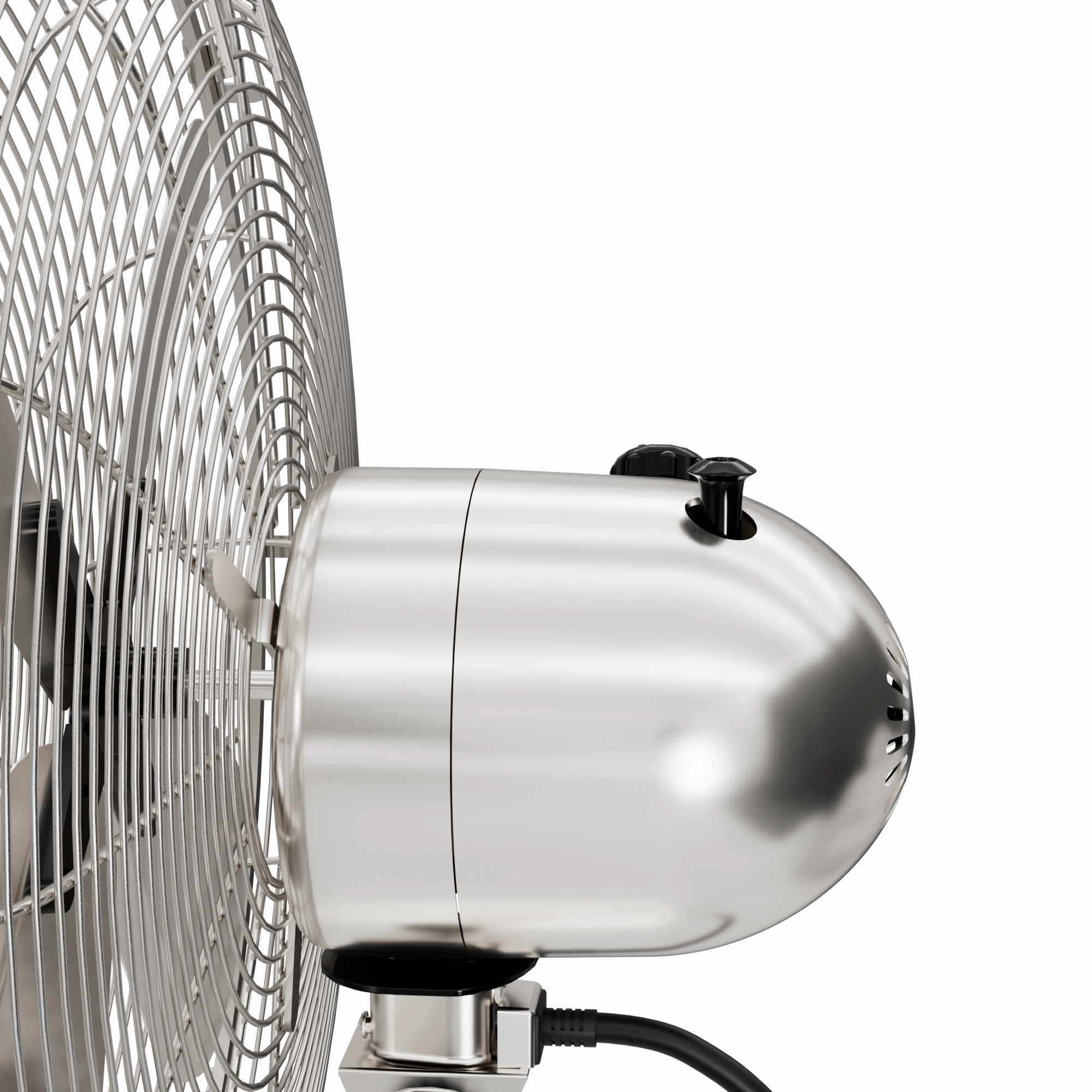 Stand Fan Brushed Nickel
