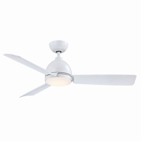 Starboard L 52"Ceiling Fan Matte White outdoor exterior fans for patio cooling