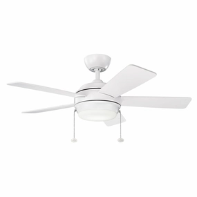 Starkk 42"Ceiling Fan Matte White best electric fans for daily use
