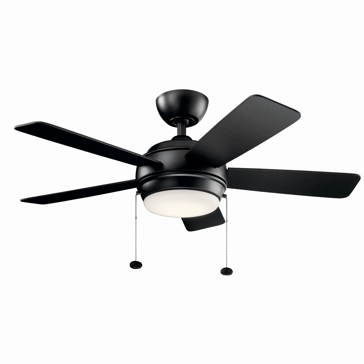 Starkk 42"Ceiling Fan Satin Black quiet small fans for desk or nightstand