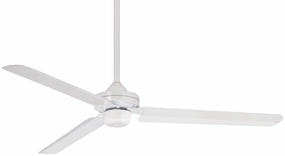 Steal 54" Ceiling Fan Flat White whisper-quiet fans for bedrooms and offices