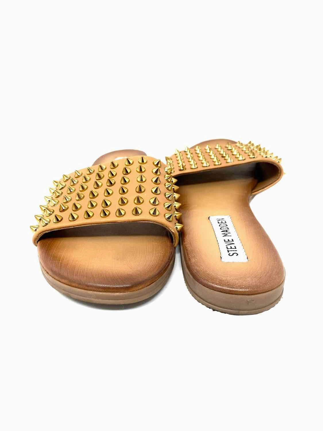 Steve Madden Women's Beige Studded Size 7 Slide