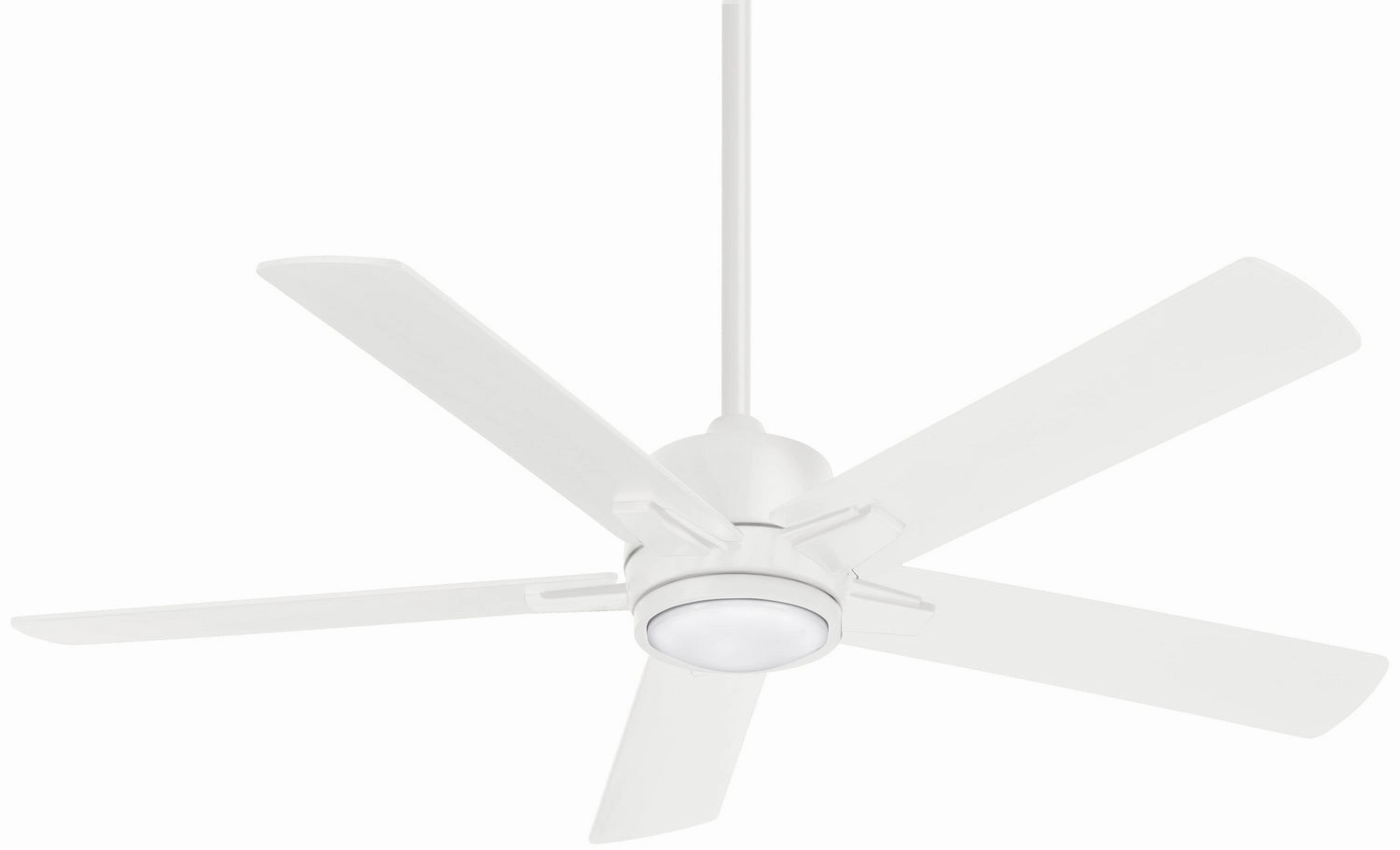 Stout 54"Ceiling Fan Flat White quiet medium fans for living room use