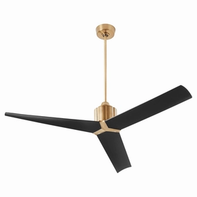 Strato 60"Ceiling Fan Aged Brass indoor electric fans with remote control