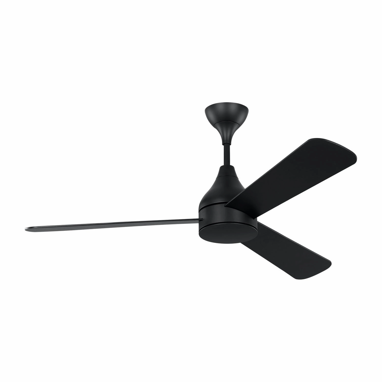 Streaming 52"Ceiling Fan Midnight Black