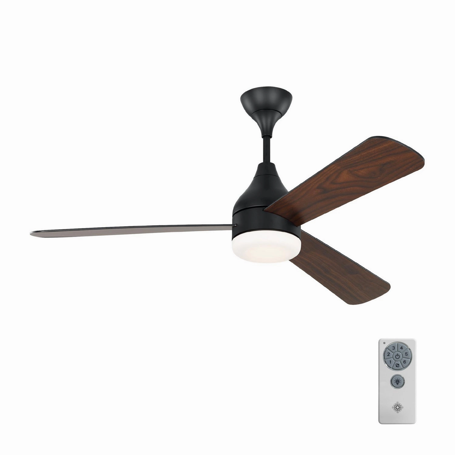 Streaming 52"Ceiling Fan Midnight Black