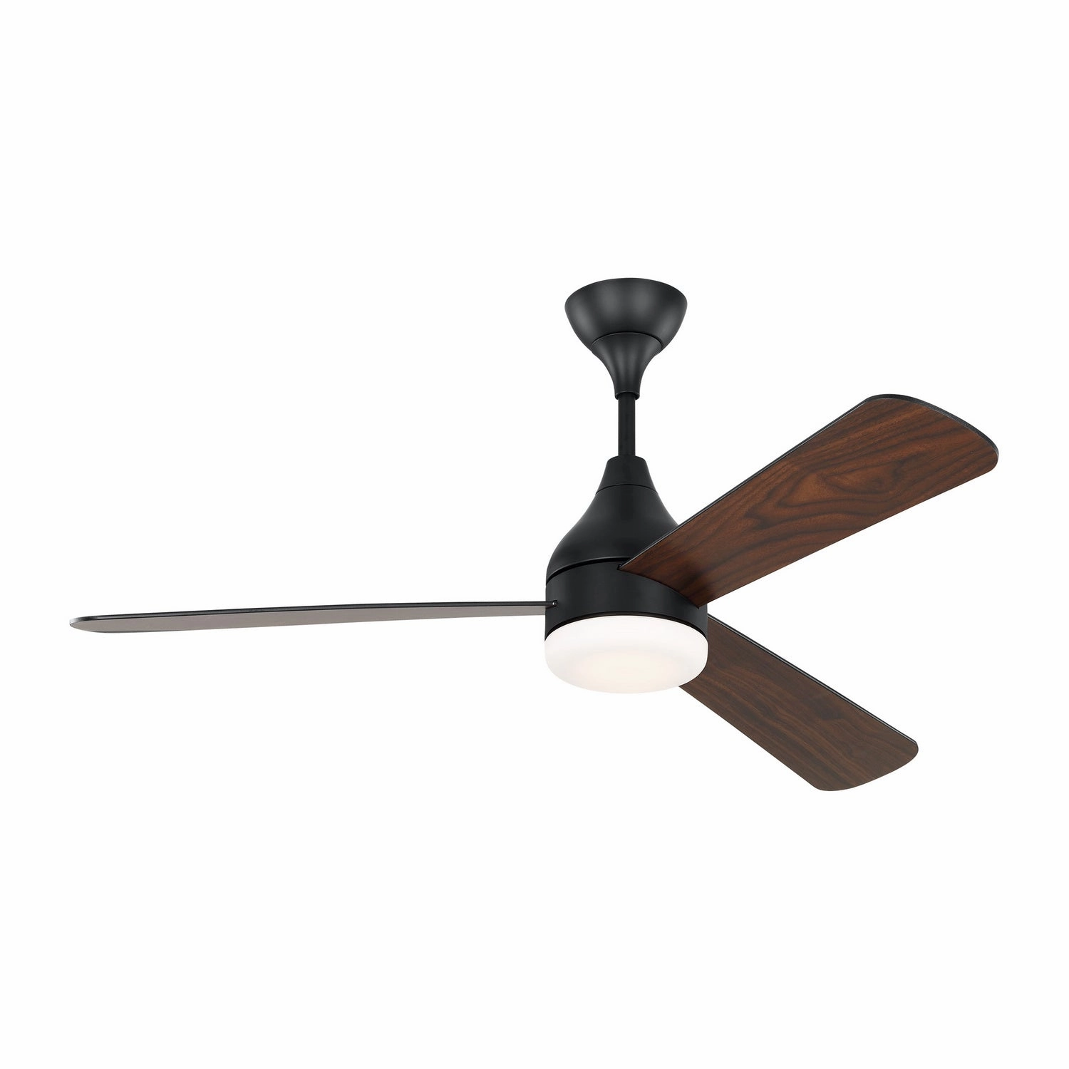 Streaming 52"Ceiling Fan Midnight Black quiet medium fans for living room use