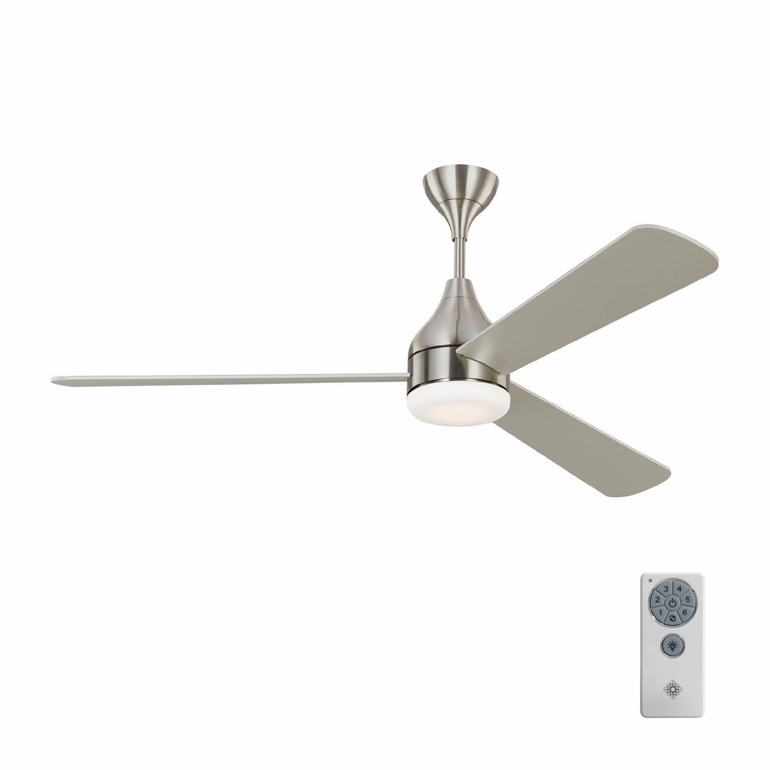 Streaming 60"Ceiling Fan Brushed Steel