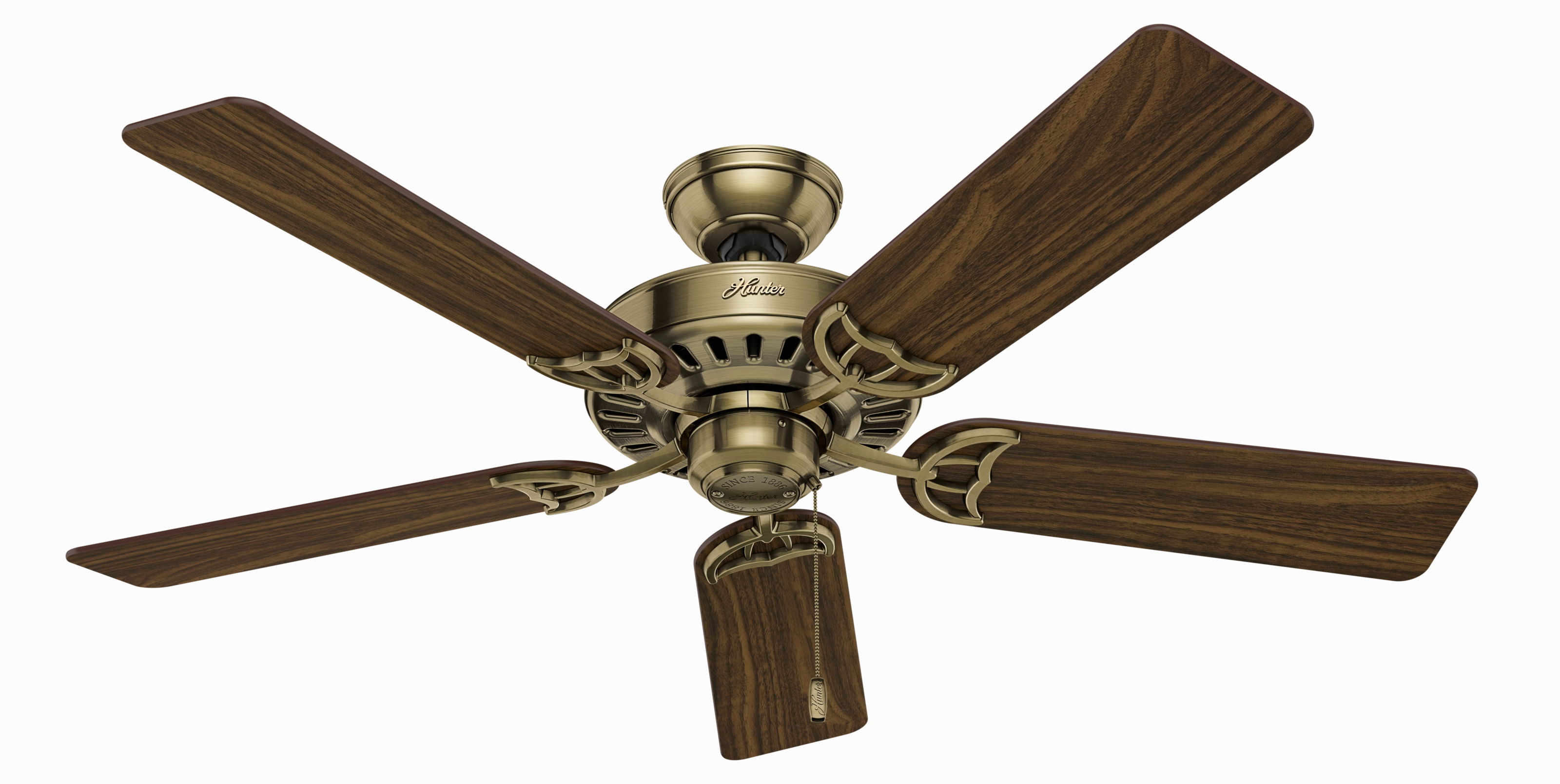 Studio Series 52"Ceiling Fan Antique Brass