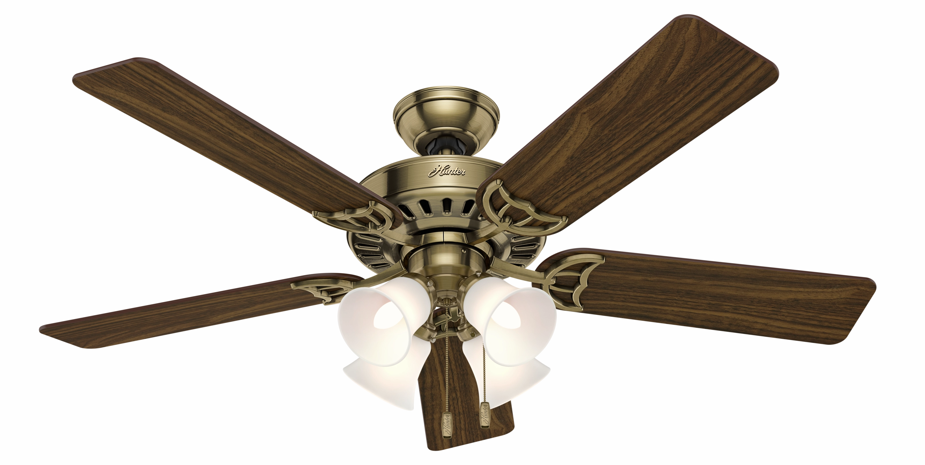Studio Series 52"Ceiling Fan Antique Brass