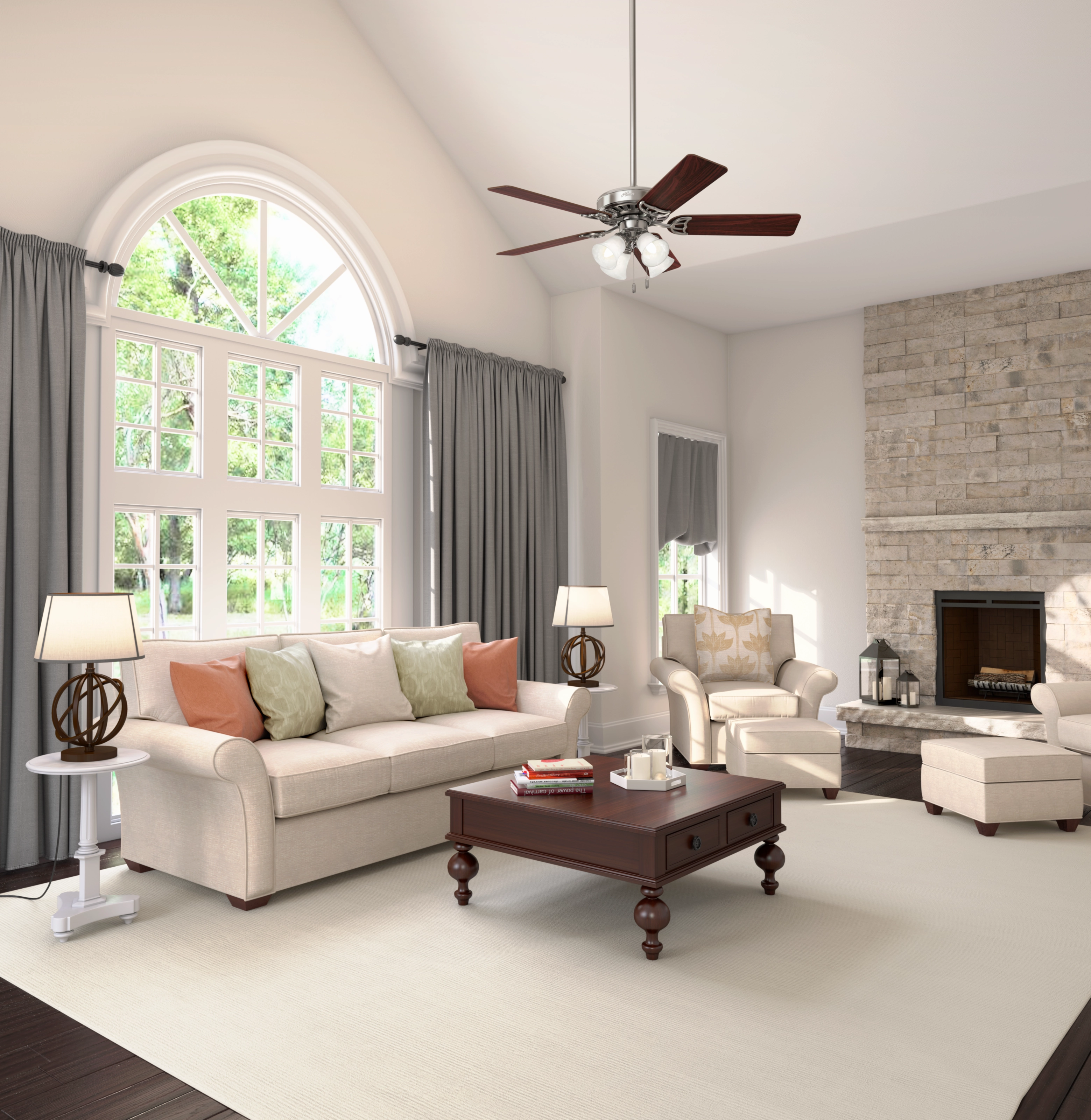 Studio Series 52"Ceiling Fan Brushed Nickel