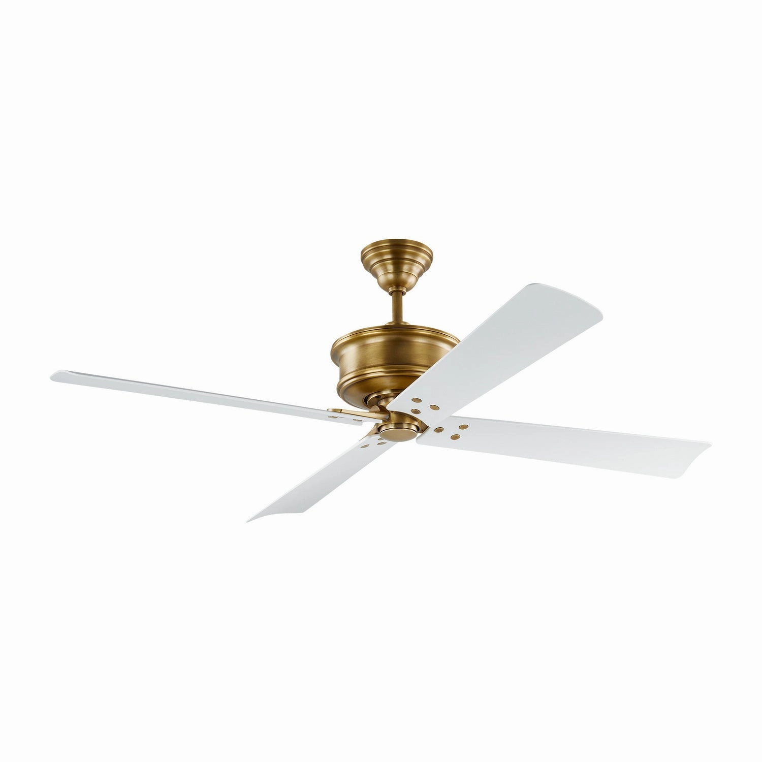 Subway 56"Ceiling Fan Hand Rubbed Antique Brass quiet electric fans for home use