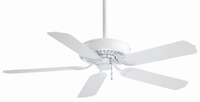 Sundance 52"Ceiling Fan White oscillating medium fans with strong airflow