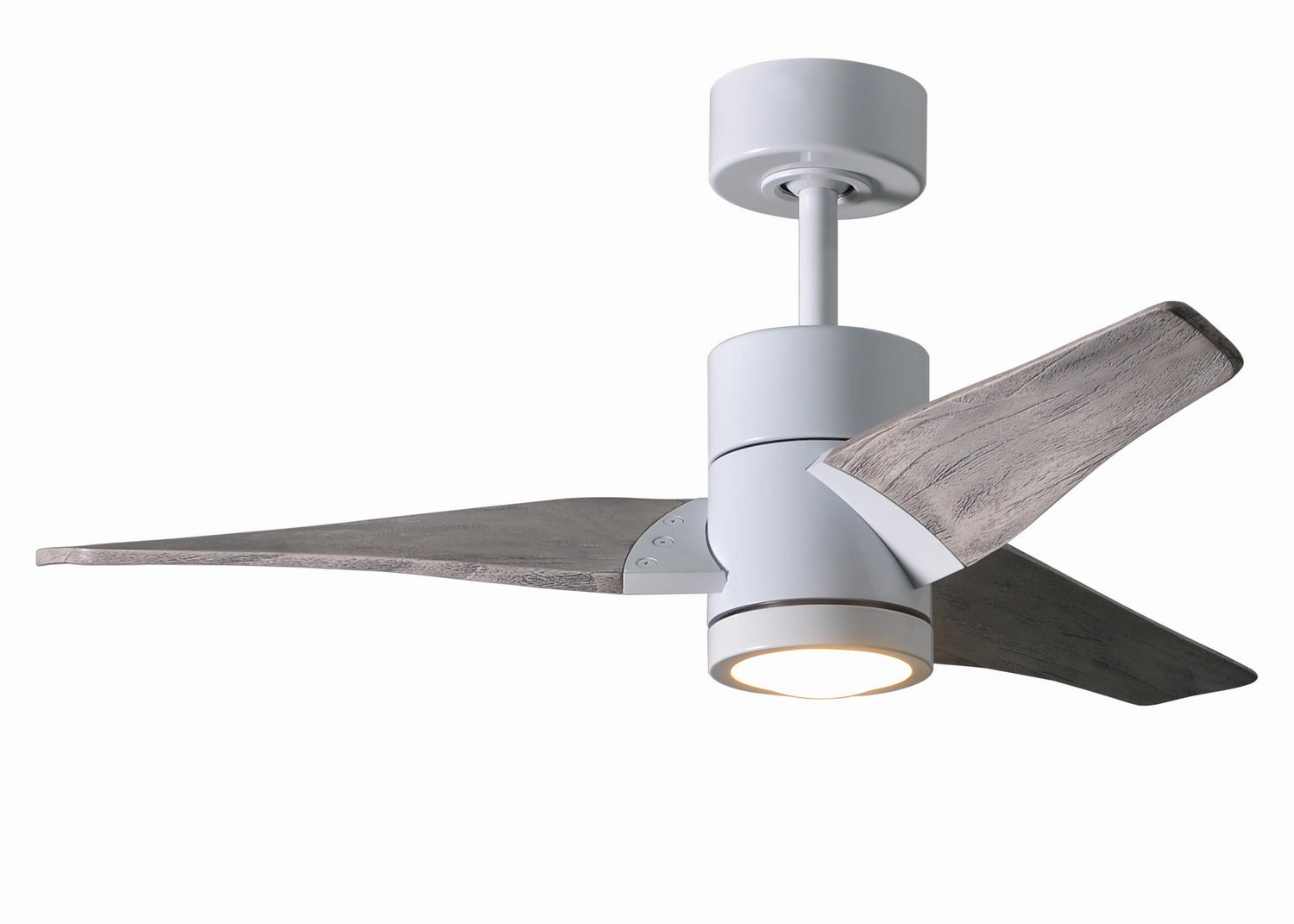 Super Janet 42"Ceiling Fan Gloss White quiet small fans for desk or nightstand