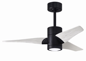 Super Janet 42"Ceiling Fan Matte Black multi-speed fans with easy controls