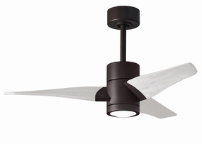 Super Janet 42"Ceiling Fan Textured Bronze lightweight fans for moving around easily
