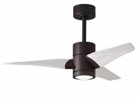 Super Janet 42"Ceiling Fan Textured Bronze quiet small fans for desk or nightstand