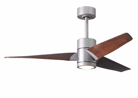 Super Janet 52"Ceiling Fan Brushed Nickel energy-efficient medium fans with remote
