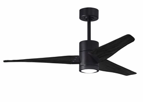 Super Janet 52"Ceiling Fan Matte Black versatile medium fans for any space