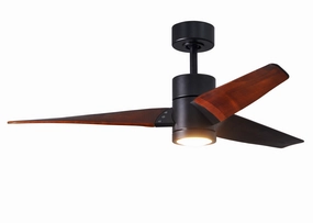 Super Janet 52"Ceiling Fan Matte Black medium electric fans for multi-room use