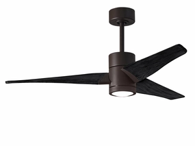 Super Janet 52"Ceiling Fan Textured Bronze medium electric fans for multi-room use